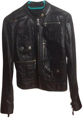 Dolce & Gabbana Black Leather Biker jacket