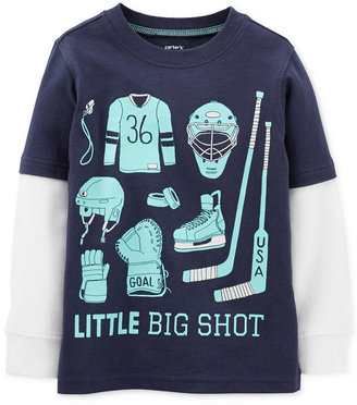 Carter's Little Boys' Layered Graphic Tee