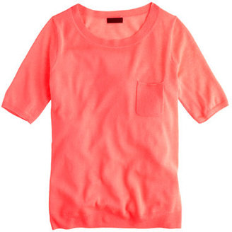 J.Crew Collection featherweight cashmere pocket tee