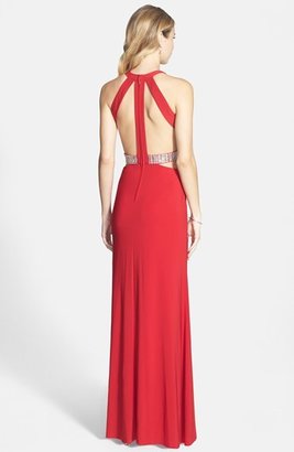 Hailey Logan Embellished Cutout Gown (Juniors)
