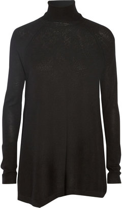 Donna Karan Asymmetric cashmere turtleneck sweater