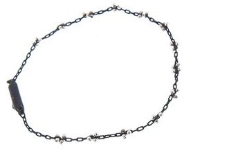Ten Thousand Things Handmade Bead Bracelet in Oxidized Sterling Silver