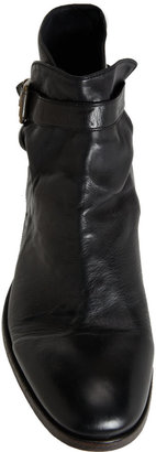 Barneys New York Washed Ankle Wrap Boot