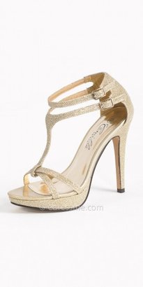 Camille La Vie Glitter Dual Ankle Strap Sandals