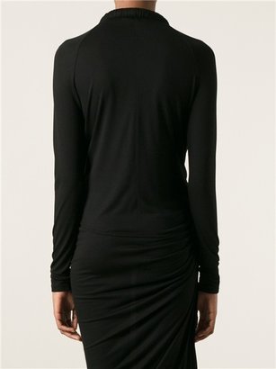 Givenchy Open Front Blouse