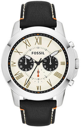 Fossil Grant Chronograph Leather Watch