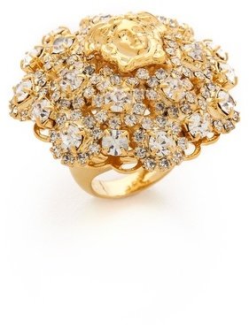 Versace Crystal Encrusted Ring