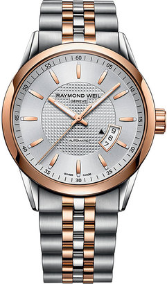 Raymond Weil 2730-SP565021 Freelancer steel and rose gold-plated watch