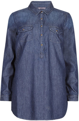 Marks and Spencer M&s Collection Collared Neck Denim Tunic