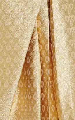 No.21 Speranza Skirt In Gold Brocade