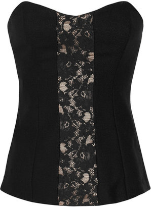 By Malene Birger Lace and wool corset top