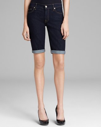 7 For All Mankind Shorts - Bermuda in Ink Rinse