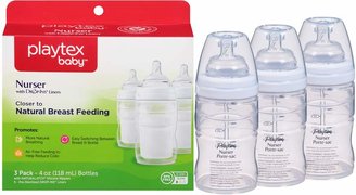 Playtex Baby Nurser Baby Bottle with Drop-Ins Disposable Liners, Closer to Breastfeeding, - 3 Pack