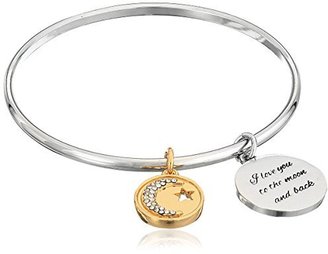 BCBGeneration I Love You To The Moon and Back" Share The Love Bangle Bracelet