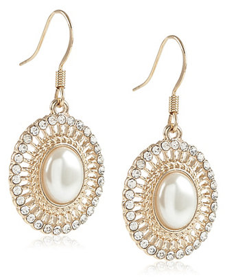 Marks and Spencer M&s Collection Pearl Effect Oval Drop Earrings