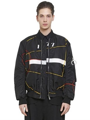 Givenchy Bauhaus Printed Nylon Bomber Jacket