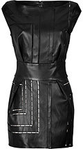 Jitrois Leather Dress with Cutout Trim