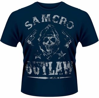 Plastic Head Sons of Anarchy Outlaw Men's T-Shirt Blue Small