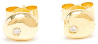 Natasha Collis 18kt gold and diamond stud earrings