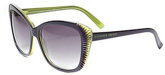 Alexander McQueen AM 4178 /S EM0 Violet And Green Cat Eye Fashion Sunglasses