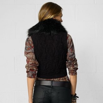 Denim & Supply Ralph Lauren Faux-Fur-Trimmed Vest