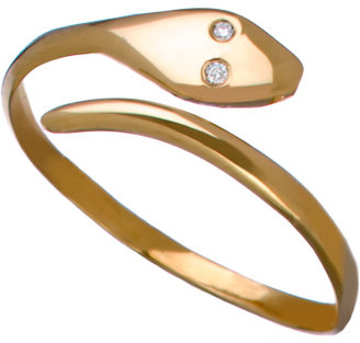 Ariel Gordon Gold and Diamond Snake Ring
