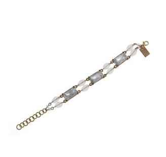 Erickson Beamon Rocks - Goldtone Arcade Crystal Linear Bracelet