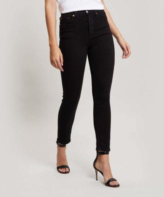 RE/DONE High-Rise Ankle Crop Jeans