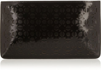 Alaia Vienna laser-cut leather pouch