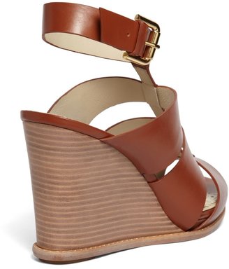 Brooks Brothers Calf Ankle Strap Wedge