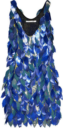 Diane von Furstenberg Silk leaf dress