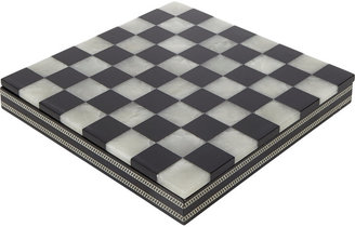 Scali Salvatore srl Polished Alabaster Chess/Checkers Set