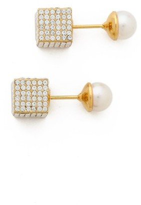 Vita Fede Double Cubo Pearl Earrings