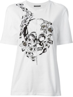 Alexander McQueen embellished skull T-shirt