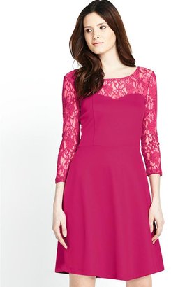 Definitions Lace Top Skater Dress