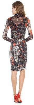 Jean Paul Gaultier Long Sleeve Printed Dress