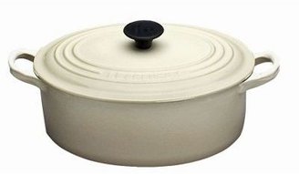 Le Creuset cast iron 20cm 'Almond' casserole dish
