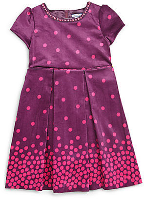 Hartstrings Toddler's & Little Girl's Polka Dot Corduroy Dress