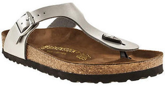 Birkenstock Gizeh Womens Silver Man Made Toe Post Sandals Shoes