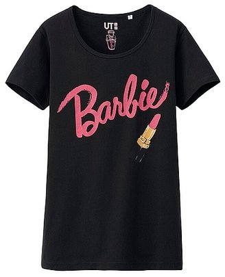 Uniqlo WOMEN Barbie Graphic Short Sleeve T-Shirt