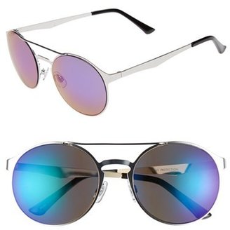 Fantas-Eyes Fantas Eyes FE NY 'Future' 55mm Round Sunglasses