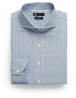 MANGO Slim-fit Tailored bengal stripe shirt