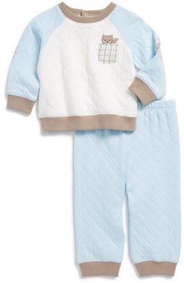 Little Me 'Baby Fox' Sweatshirt & Pants Set (Baby)