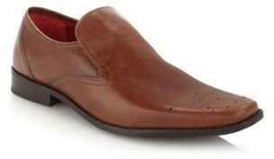 Red Tape Tan leather slip on brogues