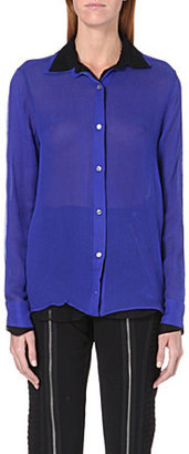 Jean Paul Gaultier Contrast-detail silk shirt