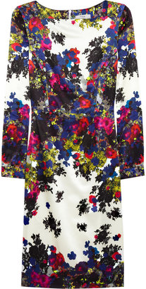 Erdem Irene floral-print silk-sateen dress