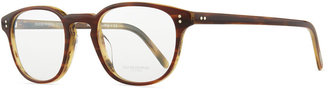 Oliver Peoples Fairmont 47 Acetate Fashion Eyeglass Frames, Brown