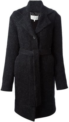 Maison Margiela knitted belted cardi-coat