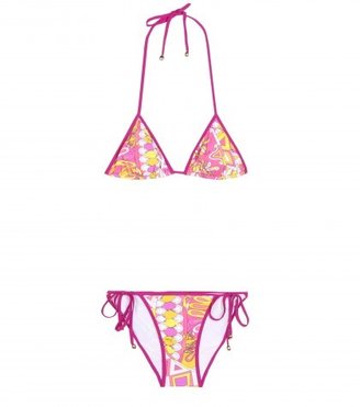 Emilio Pucci Beach Printed Triangle Bikini