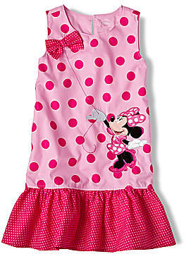 Disney Pink Minnie Mouse Woven Dress - Girls 2-10